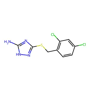 3-[(2,4-dichlorobenzyl)sulfanyl]-1H-1,2,4-triazol-5-amine structure