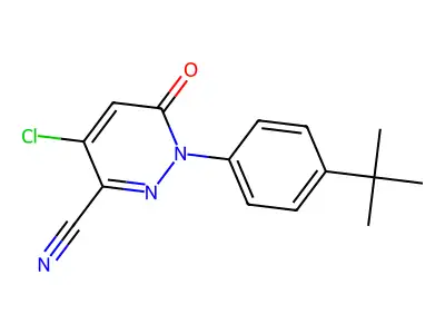 1-[4-(Tert-butyl)phenyl]-4-chloro-6-oxo-1,6-dihydro-3-pyridazinecarbonitrile structure