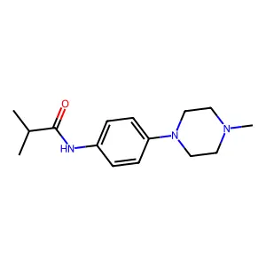 2-methyl-N-[4-(4-methylpiperazin-1-yl)phenyl]propanamide structure