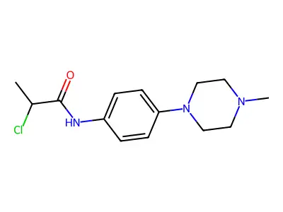 2-chloro-N-[4-(4-methylpiperazin-1-yl)phenyl]propanamide structure