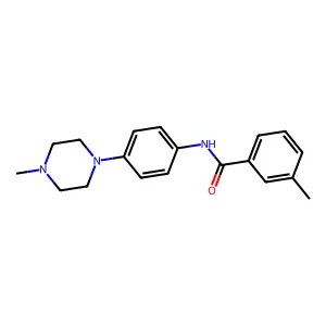 3-methyl-N-[4-(4-methylpiperazin-1-yl)phenyl]benzamide structure