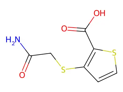 3-[(2-Amino-2-Oxoethyl)Sulfanyl]-2-Thiophenecarboxylic Acid structure