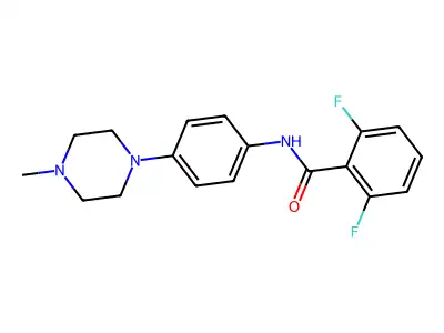 2,6-difluoro-N-[4-(4-methylpiperazin-1-yl)phenyl]benzamide structure