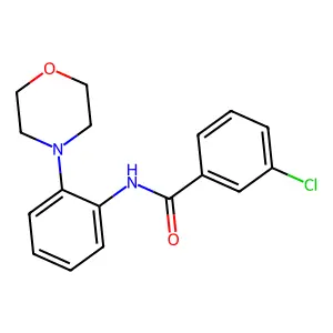 3-chloro-N-[2-(morpholin-4-yl)phenyl]benzamide structure
