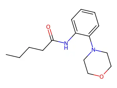 N-(2-morpholinophenyl)pentanamide structure