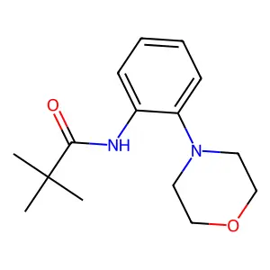 2,2-dimethyl-N-(2-morpholin-4-ylphenyl)propanamide structure