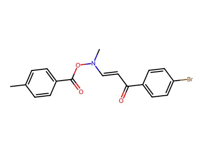[[3-(4-Bromophenyl)-3-oxoprop-1-enyl]-methylamino] 4-methylbenzoate structure