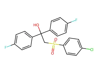 2-[(4-Chlorophenyl)sulfonyl]-1,1-bis(4-fluorophenyl)-1-ethanol structure