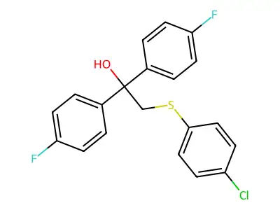 2-[(4-Chlorophenyl)sulfanyl]-1,1-bis(4-fluorophenyl)-1-ethanol structure