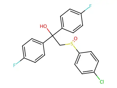 2-[(4-Chlorophenyl)sulfinyl]-1,1-bis(4-fluorophenyl)-1-ethanol structure