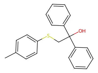 2-[(4-Methylphenyl)sulfanyl]-1,1-diphenyl-1-ethanol structure