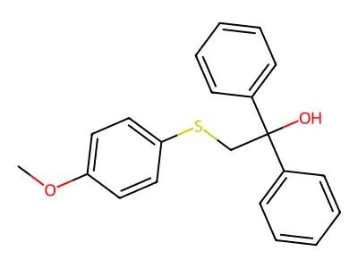 2-[(4-Methoxyphenyl)sulfanyl]-1,1-diphenyl-1-ethanol structure