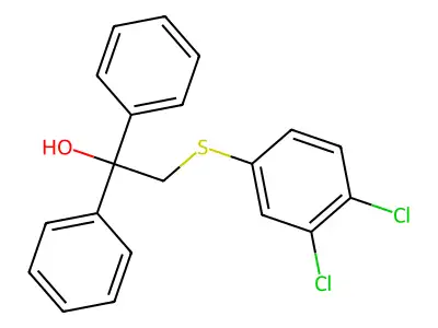 2-[(3,4-Dichlorophenyl)sulfanyl]-1,1-diphenyl-1-ethanol structure
