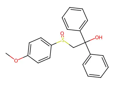 2-[(4-Methoxyphenyl)sulfinyl]-1,1-diphenyl-1-ethanol structure
