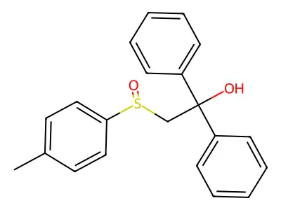 2-[(4-Methylphenyl)sulfinyl]-1,1-diphenyl-1-ethanol structure