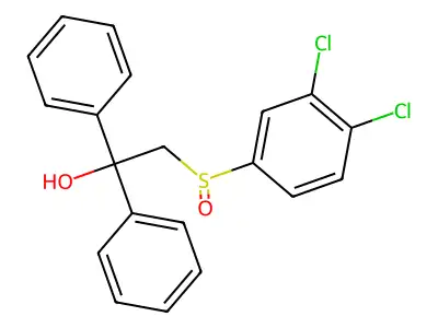 2-[(3,4-Dichlorophenyl)sulfinyl]-1,1-diphenyl-1-ethanol structure