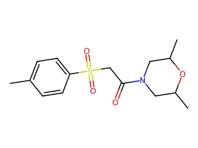 1-(2,6-Dimethyl-4-morpholinyl)-2-[(4-methylphenyl)sulfonyl]ethanone structure