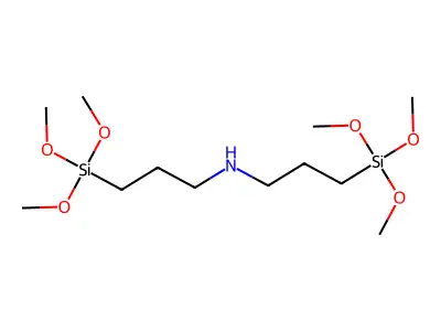 双(三甲氧基硅丙基)胺 structure