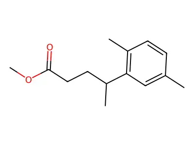 Methyl 4-(2,5-dimethylphenyl)pentanoate structure