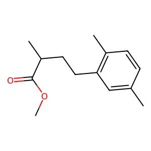 Methyl 4-(2,5-dimethylphenyl)-2-methylbutanoate structure