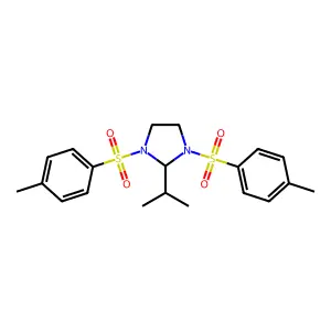 1,3-Bis-(4-methylphenyl)sulfonyl-2-propan-2-ylimidazolidine structure