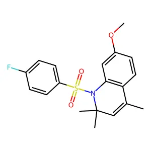 1-(4-Fluorophenyl)sulfonyl-7-methoxy-2,2,4-trimethylquinoline structure