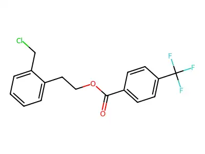 2-(Chloromethyl)phenethyl 4-(trifluoromethyl)benzoate structure