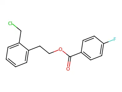 2-(Chloromethyl)phenethyl 4-fluorobenzoate structure