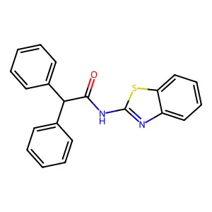 2-[(2,2-Diphenylacetyl)amino]-benzothiazole structure