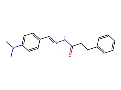 N'-[(E)-[4-(Dimethylamino)phenyl]methylidene]-3-phenylpropanehydrazide structure