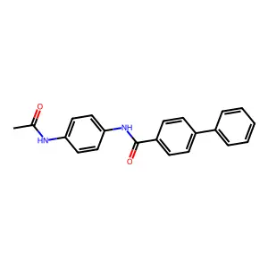N-[4-(乙酰氨基)苯基]-4-联苯甲酰胺 structure