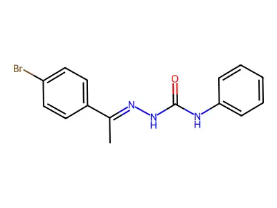 1-[(E)-1-(4-bromophenyl)ethylideneamino]-3-phenylurea structure