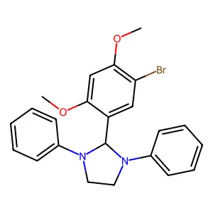 2-(5-Bromo-2,4-dimethoxyphenyl)-1,3-diphenylimidazolidine structure