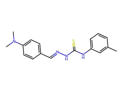 1-[[4-(Dimethylamino)phenyl]methylideneamino]-3-(3-methylphenyl)thiourea structure