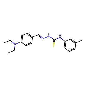 2-[[4-(Diethylamino)phenyl]methylene]-N-(3-methylphenyl)hydrazinecarbothioamide structure