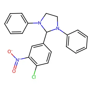 2-(4-Chloro-3-nitrophenyl)-1,3-diphenylimidazolidine structure