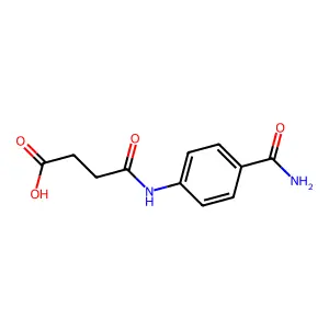 4-((4-Carbamoylphenyl)amino)-4-oxobutanoic acid structure