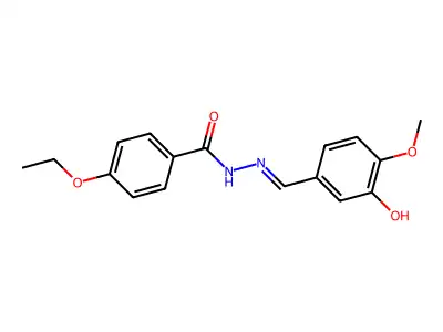 4-ethoxy-N'-(3-hydroxy-4-methoxybenzylidene)benzohydrazide structure