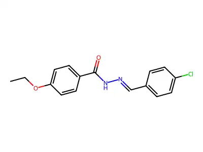 4-Ethoxy-benzoic acid (4-chloro-benzylidene)-hydrazide structure