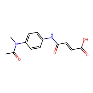 (E)-4-{4-[Acetyl(methyl)amino]anilino}-4-oxo-2-butenoic acid structure