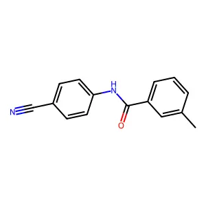 N-(4-cyanophenyl)-3-methylbenzamide structure