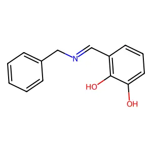 3-[(Benzylimino)methyl]-1,2-benzenediol structure