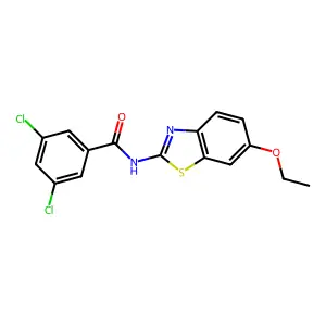 3,5-dichloro-N-(6-ethoxybenzo[d]thiazol-2-yl)benzamide structure