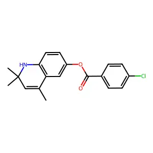 2,2,4-Trimethyl-1,2-dihydroquinolin-6-yl 4-chlorobenzoate structure
