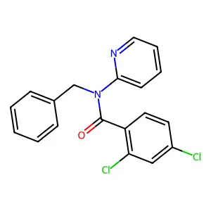 N-benzyl-2,4-dichloro-N-(pyridin-2-yl)benzamide structure