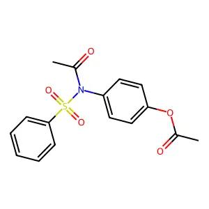 4-[Acetyl(phenylsulfonyl)amino]phenyl acetate structure