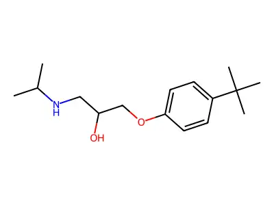1-(4-Tert-butylphenoxy)-3-[(propan-2-yl)amino]propan-2-ol structure