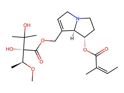毛果天芥菜碱 structure