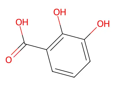 2,3-二羟基苯甲酸 structure
