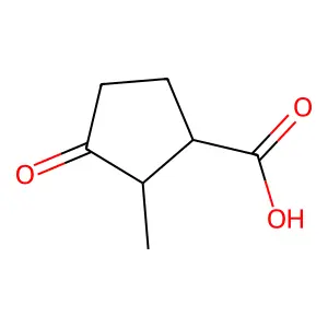 2-Methyl-3-oxocyclopentane-1-carboxylic acid structure